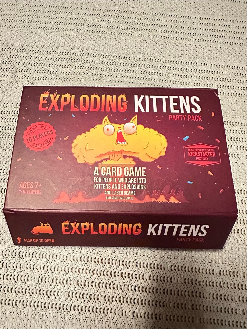 Exploding Kittens Party Pack Card Game 2-10 Players Instructions Excellent